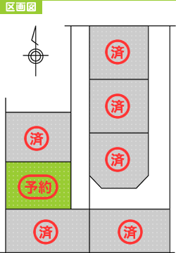 売り土地物件区画図